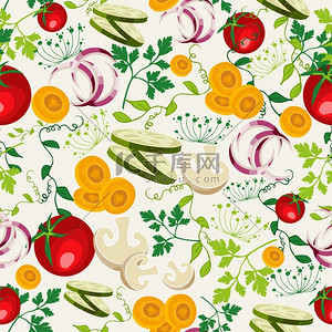 美食菜单封面背景图片_素食食品图案背景