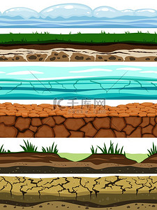 地面无缝水平沙漠地面土壤冰草纹理水石表面游戏矢量集地面无缝水平沙漠地面土壤冰草纹理水石表面游戏矢量