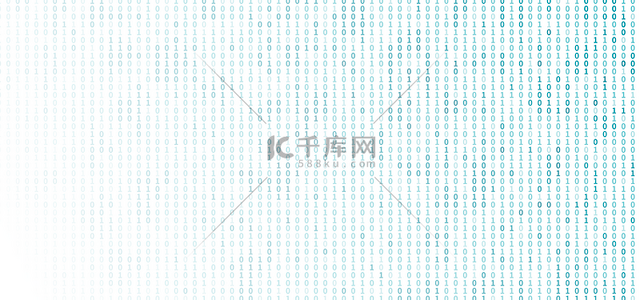 二进制数字技术白色抽象背景