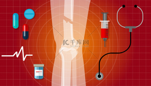 人体医疗背景图片_骨折断腿人体解剖学 x 射线医学治疗图图标