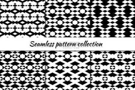 装修壁纸背景图片_Rhombuses, diamonds, lozenges, hexagons seamless patterns collection.民间印刷品。设置民族饰物。部落壁纸工具包。几何背景。复古主题。抽象图像。向量丛.