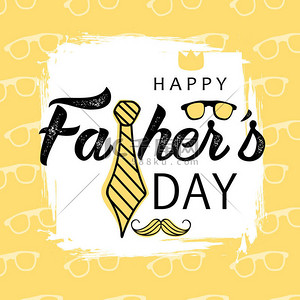父亲节背景背景图片_创意设计与一套领带和时尚文本为快乐的父亲节