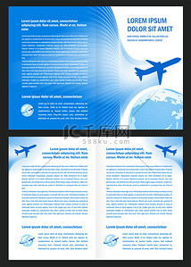 公司背景图片_小册子的书飞机航班机票空气飞云天空蓝白色