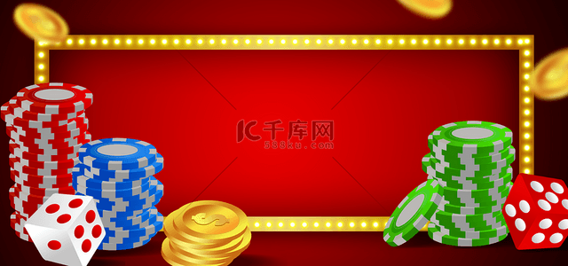 招牌背景图片_筹码金币casino招牌背景