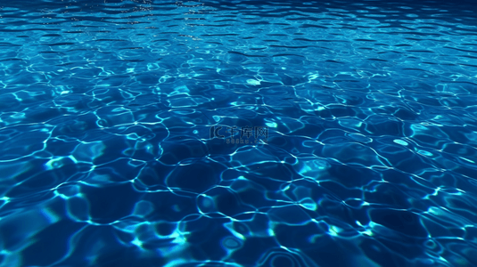 水面背景图片_蓝色夏季清凉水面背景