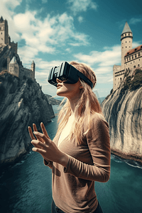 智能穿戴摄影照片_VR智能穿戴设备