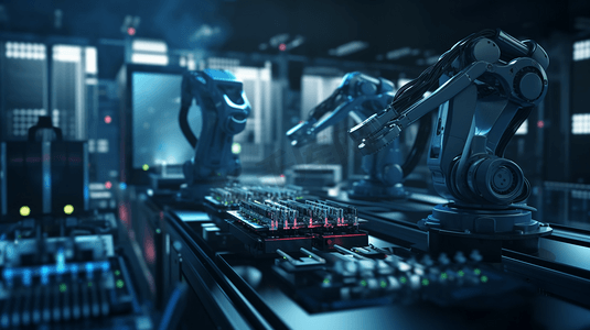 智能工业机器人机械自动化生产2