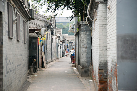 胡同摄影照片_北京胡同