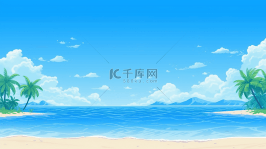 夏天夏日海滩背景