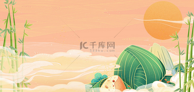 端午节粽子背景图片_端午节粽子中国风海报背景