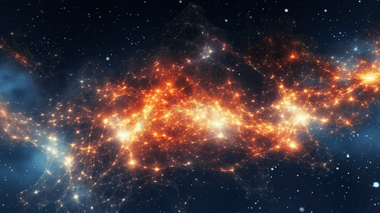宇宙星空、三维数码地球、01数字、发光光圈构图世界网络大数据抽象背景

