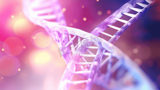 DNA染色体生物遗传技术检测宣传背景图
