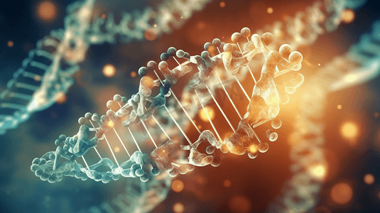 生物化学背景概念与高科技dna分子
