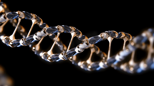 DNA链的特写图像
