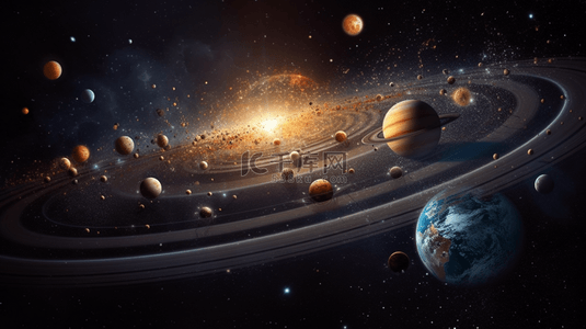 宇宙星球宇宙背景图片_未来科技科幻行星星球宇宙