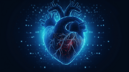 科技器官透视图心脏