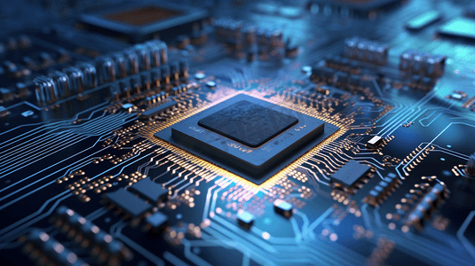 AI人工智能科技三维芯片电路
