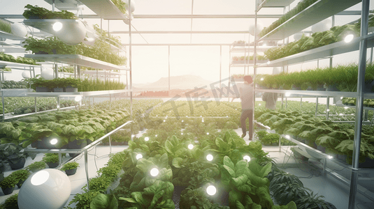 智慧农业4.0概念。农业生产。使用可再生能源和数字技术
