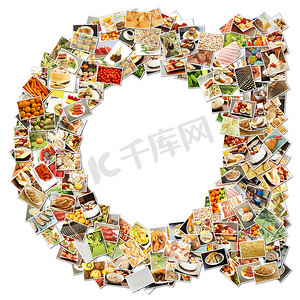 艺术字体摄影照片_食品艺术字母