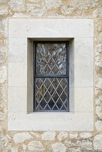 招商引领摄影照片_含铅教堂窗户和石雕。