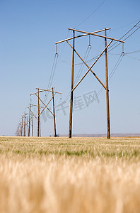 草原电力线