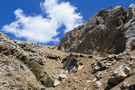 蓝色山脉摄影照片_多洛米蒂山 - Bepi Zac 小径