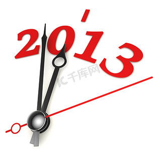 2013年新年概念钟表