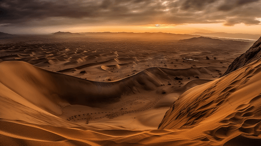 沙漠摄影照片_纳斯卡沙漠的景观和沙