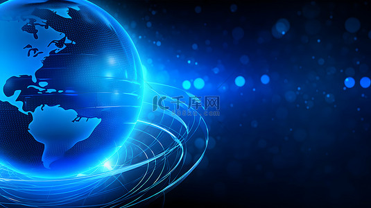 简约球体背景图片_星球地球商务未来科技主题背景图片