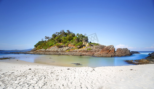 Number One Beach, Seal Rocks, Myall Lakes Natio 的小岛