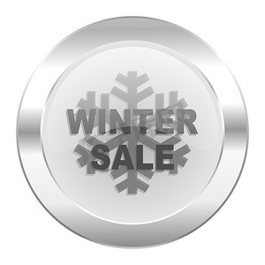 孤立的冬季销售 chrome web 图标
