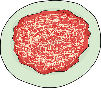 意大利面卡通摄影照片_孤立的酱汁意大利面
