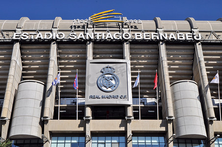 马德里，西班牙 - 9 月 30 日：圣地亚哥伯纳乌球场 Real Mad