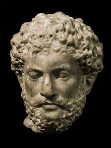 罗马皇帝马库斯·奥勒留 (Marcus Aurelius) 的头像