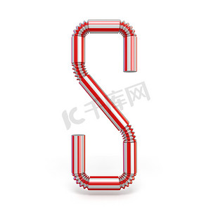 吸管字体 Letter S 3D