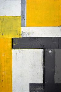 灰色线条线条摄影照片_灰色和黄色抽象艺术绘画