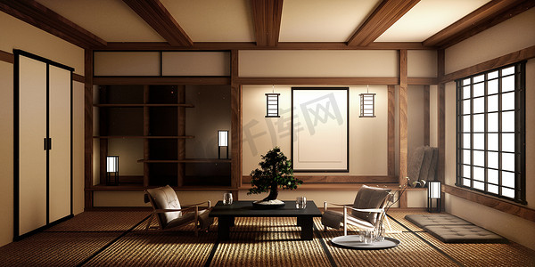 模型，日式空房间榻榻米设计最美