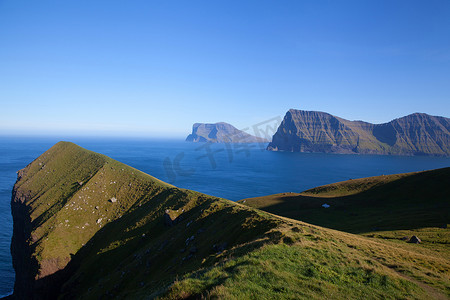 Kallur 灯塔远足径，Kalsoy 岛，法罗群岛