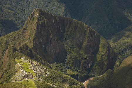 秘鲁库斯科附近失落的印加城马丘比丘和韦纳比丘遗址