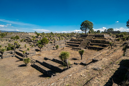 墨西哥普埃布拉州坎通纳 — 一个只有少数游客的中美洲考古遗址
