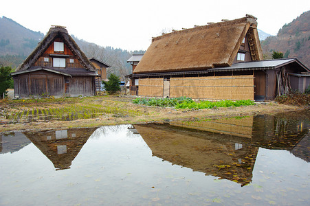 家风摄影照片_白川乡荻町村独特的家风