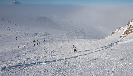 Kaprun 滑雪胜地，Kitzsteinhorn 冰川。
