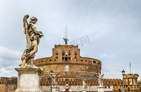 天使爱恋摄影照片_圣天使堡，罗马，意大利
