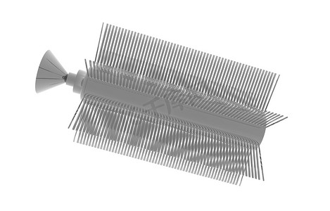 螺旋形线条摄影照片_有螺旋的发光的金属生物反应器