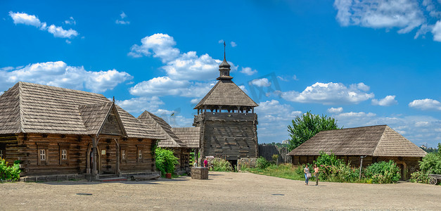 乌克兰 Zaporozhye 的 Khortytsia 国家保护区