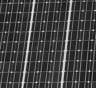 太阳能硅片摄影照片_太阳能电池板特写