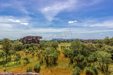 卡卡杜国家公园乌比尔纳达布观景台的全景 — 澳大利亚北部地区