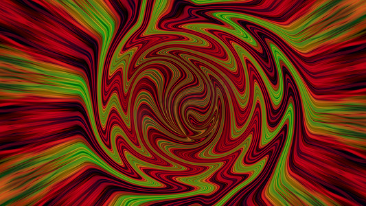 与线和螺旋的抽象红绿背景