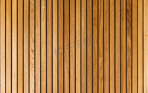 条纹条纹摄影照片_条纹板条棕色木纹墙