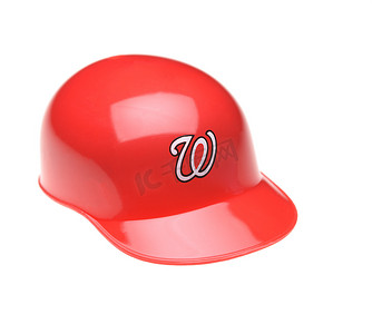 华盛顿国民队迷你可收藏击球手头盔的特写